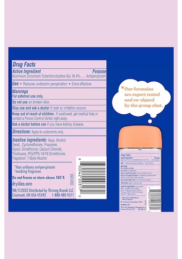 Dry Idea Unscented 72H Kadın Stick Deodorant 85 G
