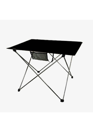 Katlanabilir Kumaş Kamp Ve Piknik Masası, Siyah, Geniş Model, 73 X 55 X 48 Cm Allmart