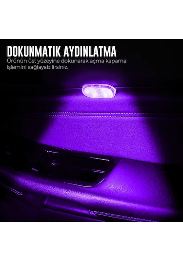 Dokunmatik Sensörlü Mini Led Lamba  RGB Tekli