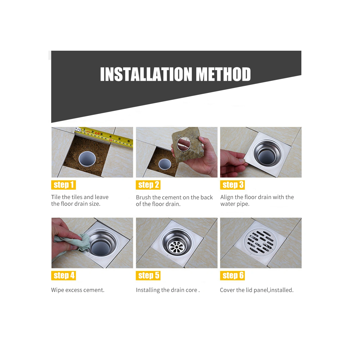 Yunboo 304 Paslanmaz Çelik Banyo/çamaşır Makinesi Kullanıma Uygun Koku Engelleme Derin Su Sigortalı Su Tüpü - Gümüş Diğer