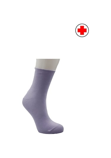 Kadın Çok Renkli Yarım Konç Diyabetik Şeker Çorabı Pamuklu Sıkmayan Çorap 6'lı Paket Çok Renkli