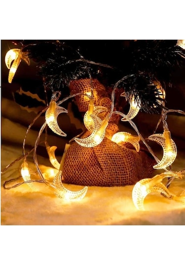 DEKOR RAMAZAN IŞIKLARI AY LED IŞIK GÜN IŞIĞI LED IŞIK İP LED IŞIK AY IŞIK MOON LED LİGHT WARM LİGHT Gün Işığı