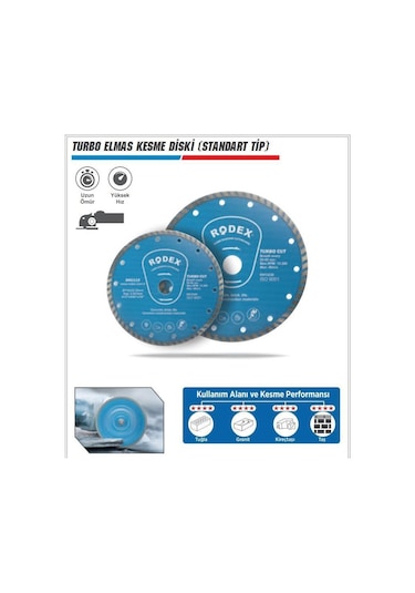 Rodex Rru115 Turbo Elmas Beton Granit Kesici 115 MM Kuru Kesim N11.912