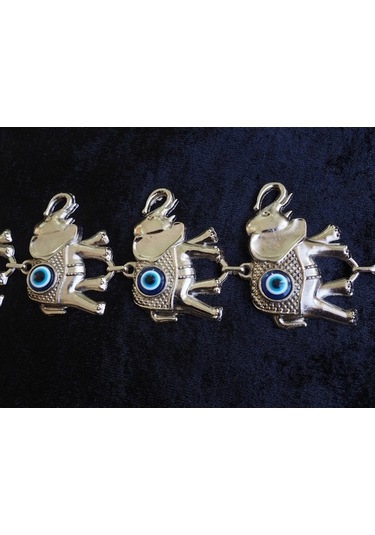 Nazar Boncuğu Zamak 7 Li Fil Sade Desenli