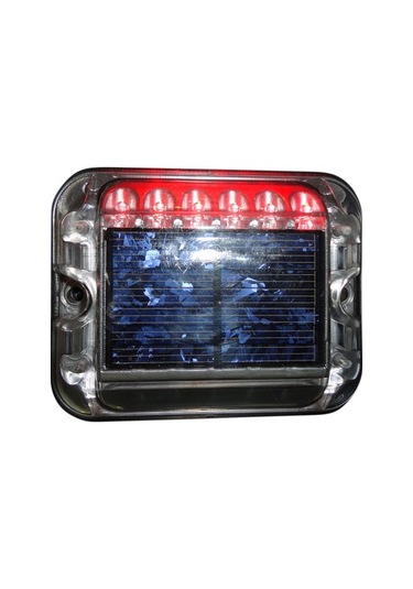 Polikarbonat 1x6 Led Li Solar Yol Butonu
