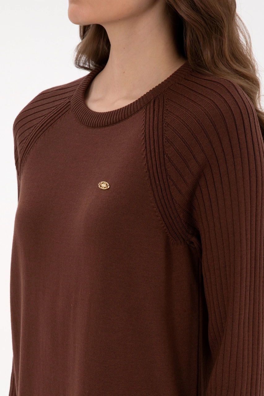 U.s. Polo Assn. Kadın Kahverengi Elbise Triko 50314732-vr029 Kahverengi