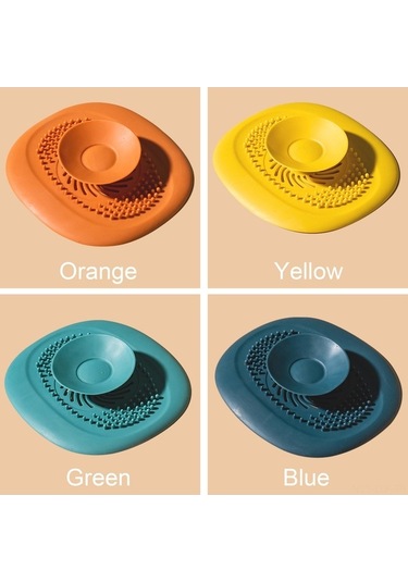 Didadodo Banyo & Mutfak İçin 2'li 1 Arada Saç Tutucu - Sarı Renk Seçenekli Renkli Sarı