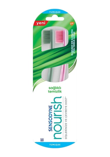 Sensodyne Nourish Sağlıklı Temizlik Yumuşak Diş Fırçası 1+1