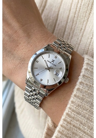 Daniel Klein 8682308449832 Special Edition Çelik Kordonlu Takvimli Sevgili Çift Kol Saatleri Gümüş