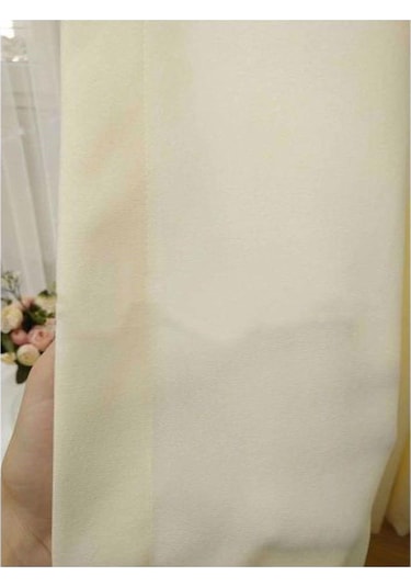 Krem Ada Fon Perde Normal Pile 1'e 2,5 Pile-krem Krem