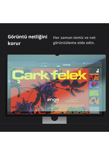Apple Uyumlu Studio Display Ekran Koruyucu 27 İnç 9h Parlak Nano