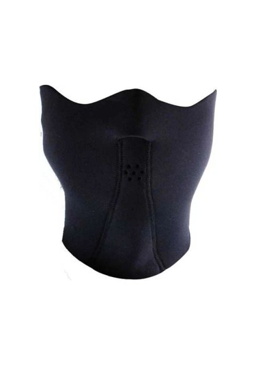 Motosiklet Neopren Balaklava Boyun Rüzgar Kulak Yağmur Koruma Su Geçirmez Maske Polar Kumaş Motor Siyah