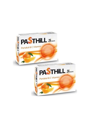 Ledapharma Pasthill Portakal 24 Adet Boğaz Pastili 2'Li