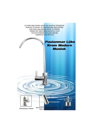 Sumarkt S-max 10 Aşama 12 Lt Metal Tanklı Süper Membran Teknolojili Mineralli Pompalı Su Arıtma Cihazı