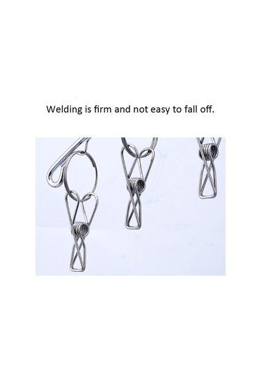 Ulzyvf 10'lu Paslanmaz Çelik Çamaşır Askısı - İç Çamaşır, Çorap, Bebek Kıyafetleri İçin Dayanıklı Gümüş Gümüş