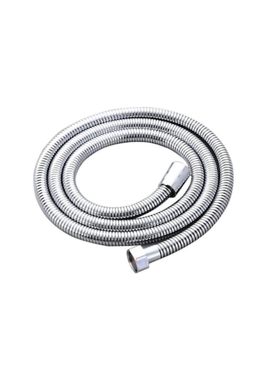 1.sınıf Dayanıklı Spiral Duş Hortumu Metal Örgülü 1.5 M Kyk1012 Gümüş