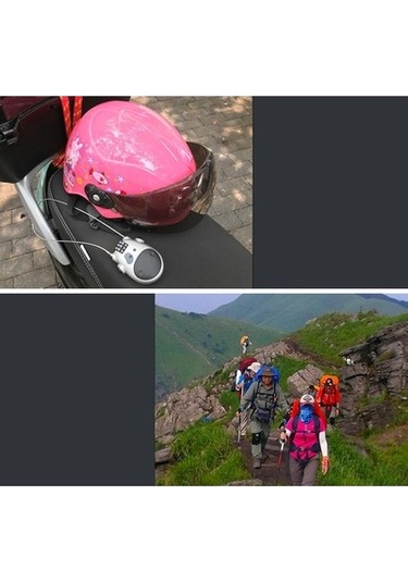 Magideal Zcjb Teleskopik Kombinasyon Kilit Kablosu Siyah