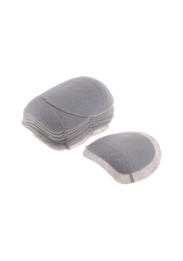 10 Çift Gri Pamuklu Omuz Pedleri Ekleme Sewın Dolgu Elbise Aksesuarları