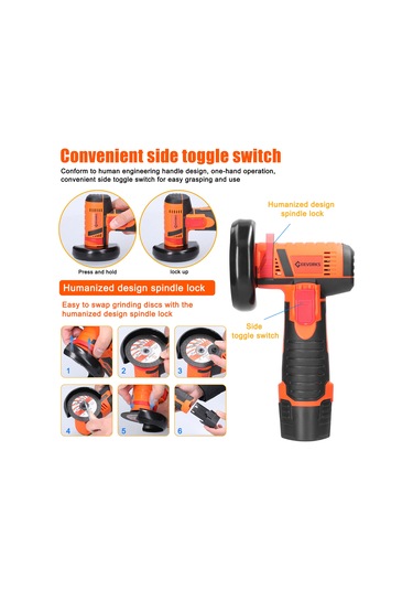 Lemestar "19500 Rpm Profesyonel Mini Taşlama Makinesi - Ahşap, Metal, Taş Kesme Ve Parlatma İçin Çok Fonksiyonlu El Aleti"