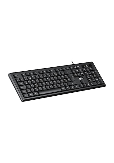 Lecoo Kb101 Usb Kablolu Türkçe F Klavye Siyah