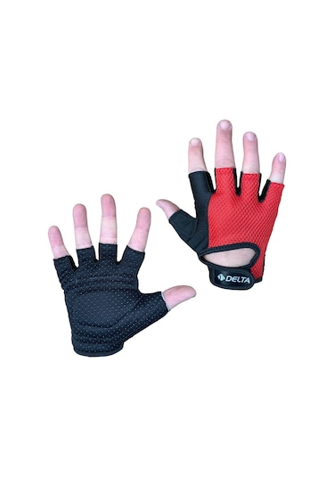 Delta Armour Halter, Body, Fitness Ve Ağırlık Eldiveni Kırmızı Kırmızı