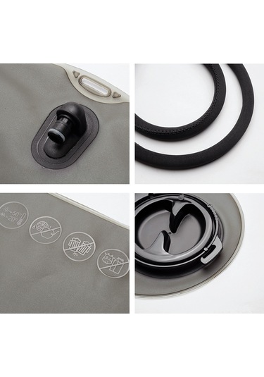 Teltree Tpu Yiyecek Seviyesi Materyal İçme Torbası, 2l Büyük Kapasite, Dağcılık Bisiklet İçin Sızıntısız Kahverengi Su Torbası S Boy Kahve