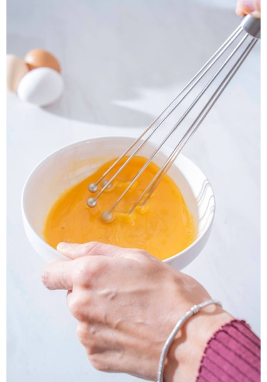 Evero Top Uçlu Çelik Çırpıcı - 30 Cm Inox