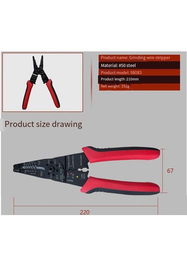 Xurunkeji Pense Otomatik Tel Soyma Makinesi Manuel Sıkma Pensesi