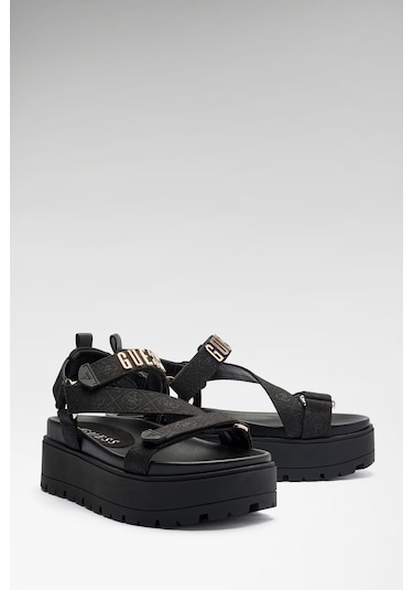 Guess Fetta Kadın Sandalet Fljfttfal03 Fljfttfal03 Black
