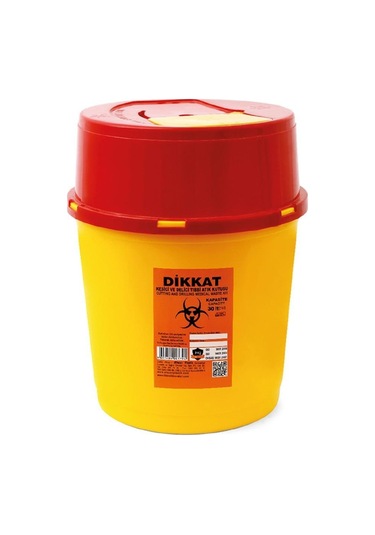 3 Adet Kesici ve Delici Tıbbi Enfekte Atık Kutusu 30 Lt.