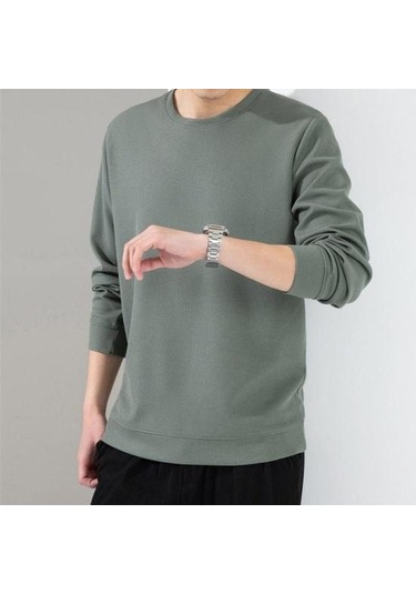 Erkekler Sonbahar Bahar Üst Düz Renk Yuvarlak Yaka Uzun Kollu Gevşek Kalın Yumuşak Kazak Rahat Orta Uzunlukta Basit Stil Elastik Erkek Kazak Yeşil Erkekler Sonbahar Bahar Üst Düz Renk Yuvarlak Yaka Uzun Kollu Gevşek Kalın Yumuşak Kazak Rahat Orta Uzunlukta Basit Stil Elastik Erkek Kazak Yeşil