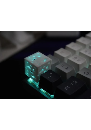 Minecraft Maden Blok Keycap 2'li Set Rgb Uyumlu Tuş Başlığı C