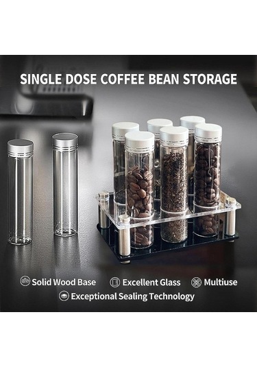 Trendooze Kahve Mahzenleri Şeffaf Standı, Tek Doz Fit, Pratik Temizleme Temizlemek