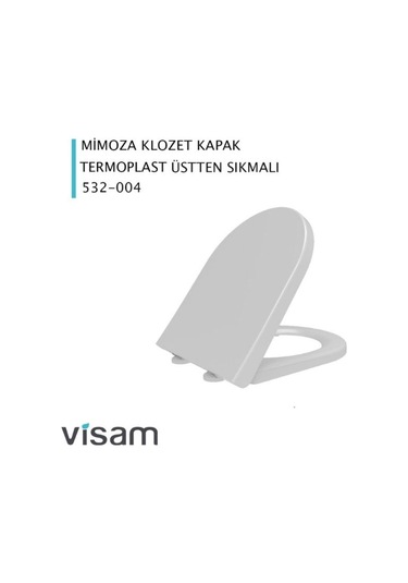 Visam Mimoza Yavaş Kapanan Klozet Kapağı Üstten Sıkmalı