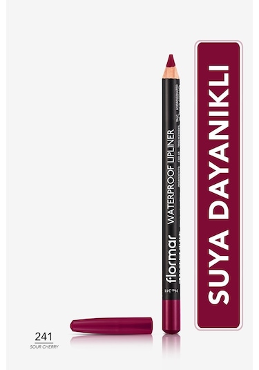 Flormar Waterproof Lipliner - Suya Dayanıklı Dudak Kalemi No:241 Sour Cherry 1.14 g 8690604567553