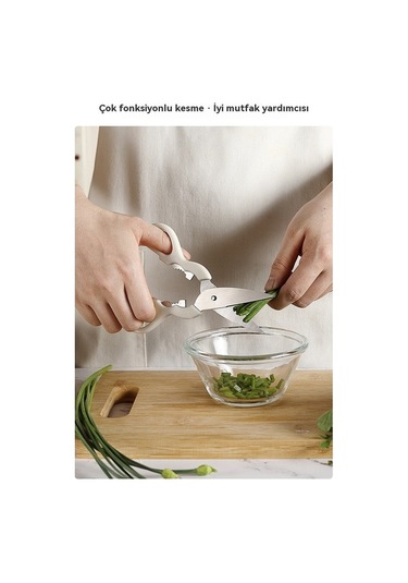 Modern Şık 420 Paslanmaz Çelik 6'lı Mutfak Seti Beyaz Beyaz