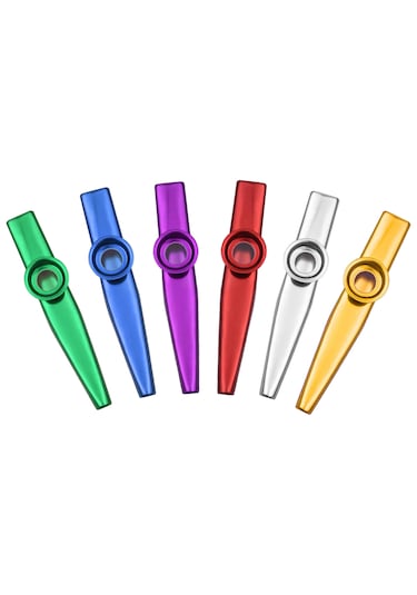 Midex KZ-25X Renkli Full Set Plastik Kazoo 7'li Set Tüm Renkler