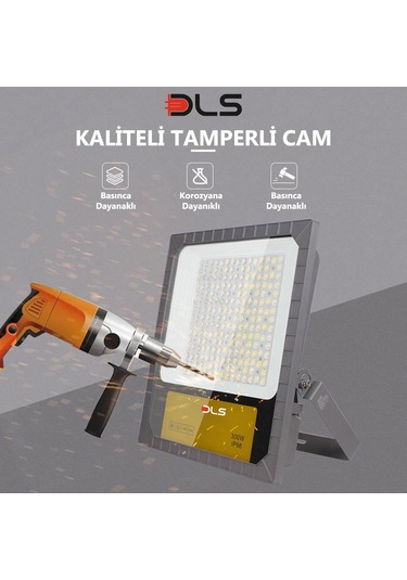 200W Led Projektör Park Bahçe Çevre Site Bina Tabela Dış Mekan Led Lamba