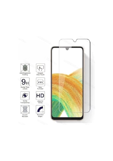 Samsung Galaxy Uyumlu A56 5g Kılıf Renkli Yumuşak Silikon Kapak Ekran Koruyucu Cam 9h Temperli -siyah Siyah