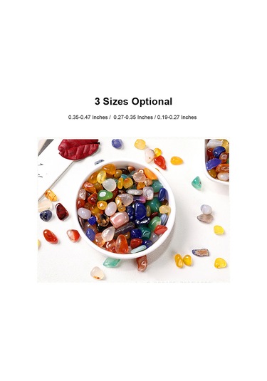 Aubyhe Doğal Ağaç Taşı Kırıkları, Cila Yapılmış, Renkli, 7-9mm, 100g, Akvaryum Dekorasyonu, Dıy Malzemesi