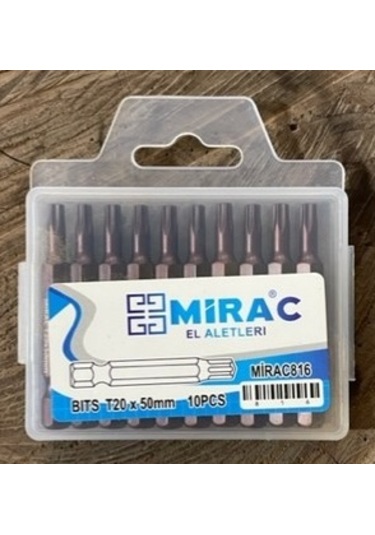 Mrc T20 Bits Uç Crv 50mm Tork Vida Sıkma Ucu T20 Tork Vida Ucu 10adet