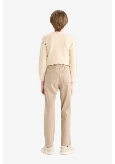 Defacto Erkek Çocuk Okula Dönüş Regular Fit Düz Paça Gabardin Pantolon U3254a625aubg716 Bej