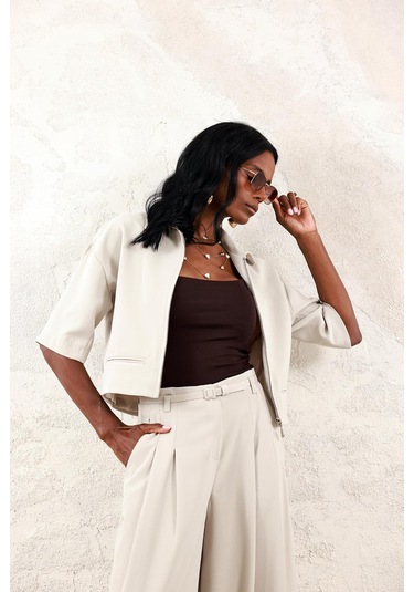 Taş Gabardin Ceket 130983 Taş