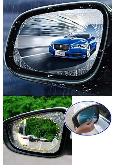 Oto Araç Yan Ayna Yağmur Kaydırıcı Film Çift