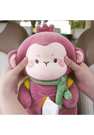 Createtech Sevimli Peluş Saklama Kutusu - Ofis, Ev, Araba İçin Martı Desenli Martı