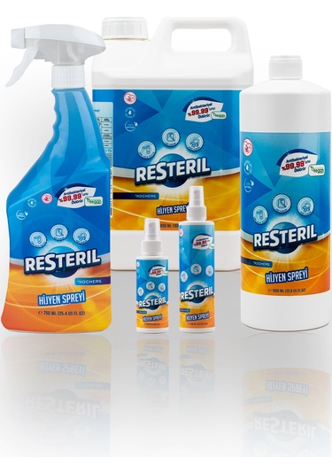 Resteril Antibakteriyel Dezenfektan Yüzey Temizleyici 5'li