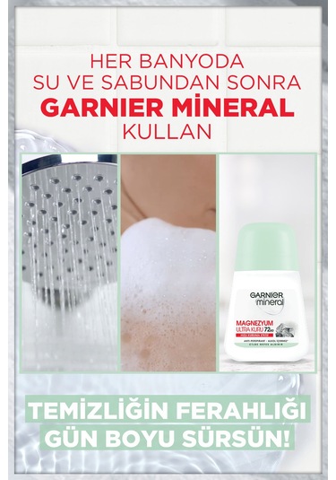 Garnier Mineral Magnezyum Ultra Kuru Kadın Roll-On 50 ML