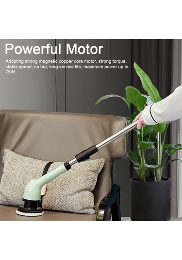 Yaozixa Elektrikli Çok İşlevli Temizleme Fırçası Ev Mutfak Banyo Cam Temizleme Fırçası Uzun Ve Kısa Çift Amaçlı Fırça El