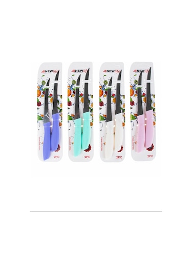 2'li Meyve Bıçağı 1 Adet Royaleks-clkn-1380 Çok Renkli