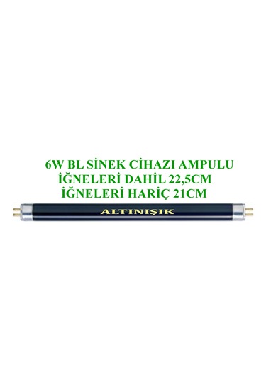 6 Watt Blb Mor Işık Para Kontrol Floresan Ampul 6W Blb 21Cm